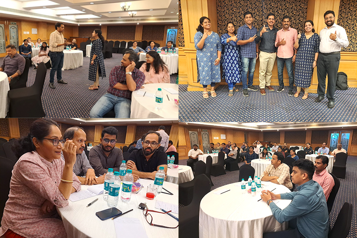 Scenes from a Parivartan leadership development workshop in session